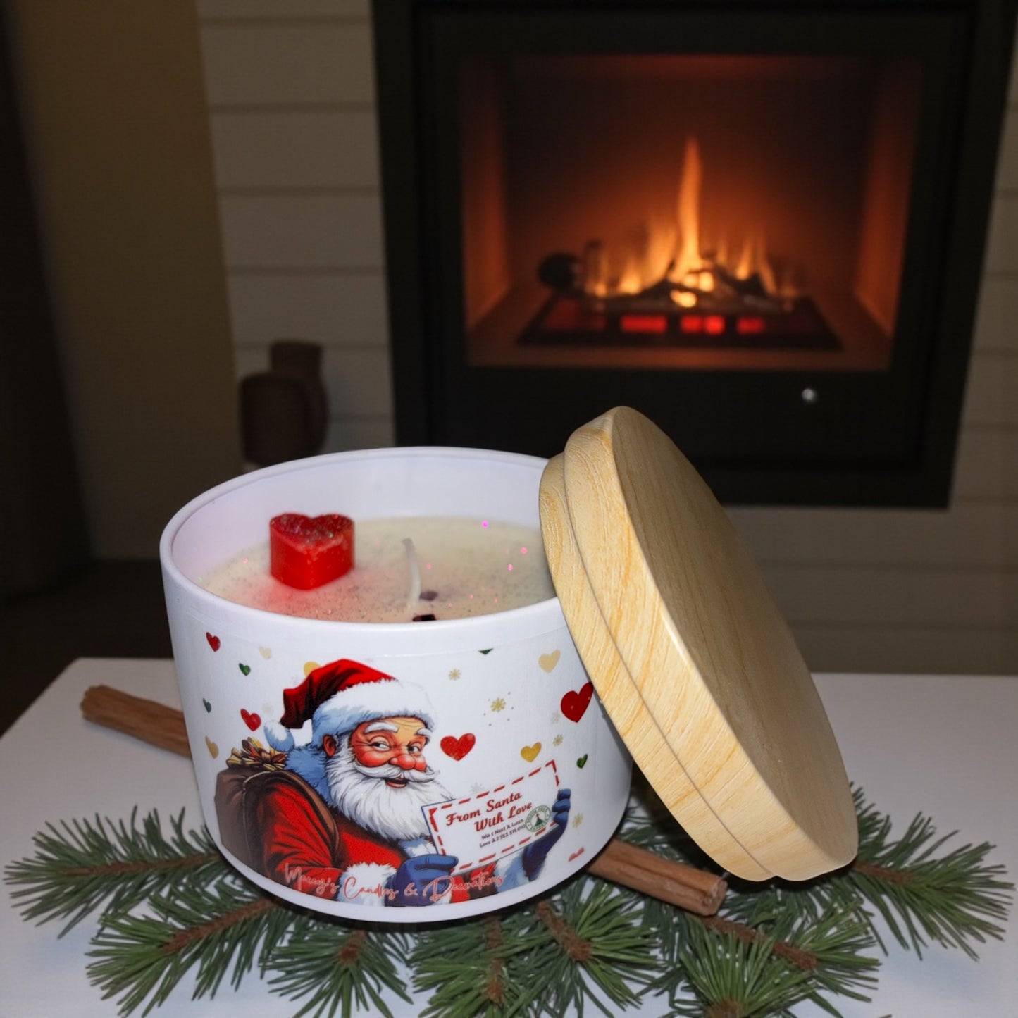 From Santa With Love – Sojakaars in wit tinnen blik (8oz)