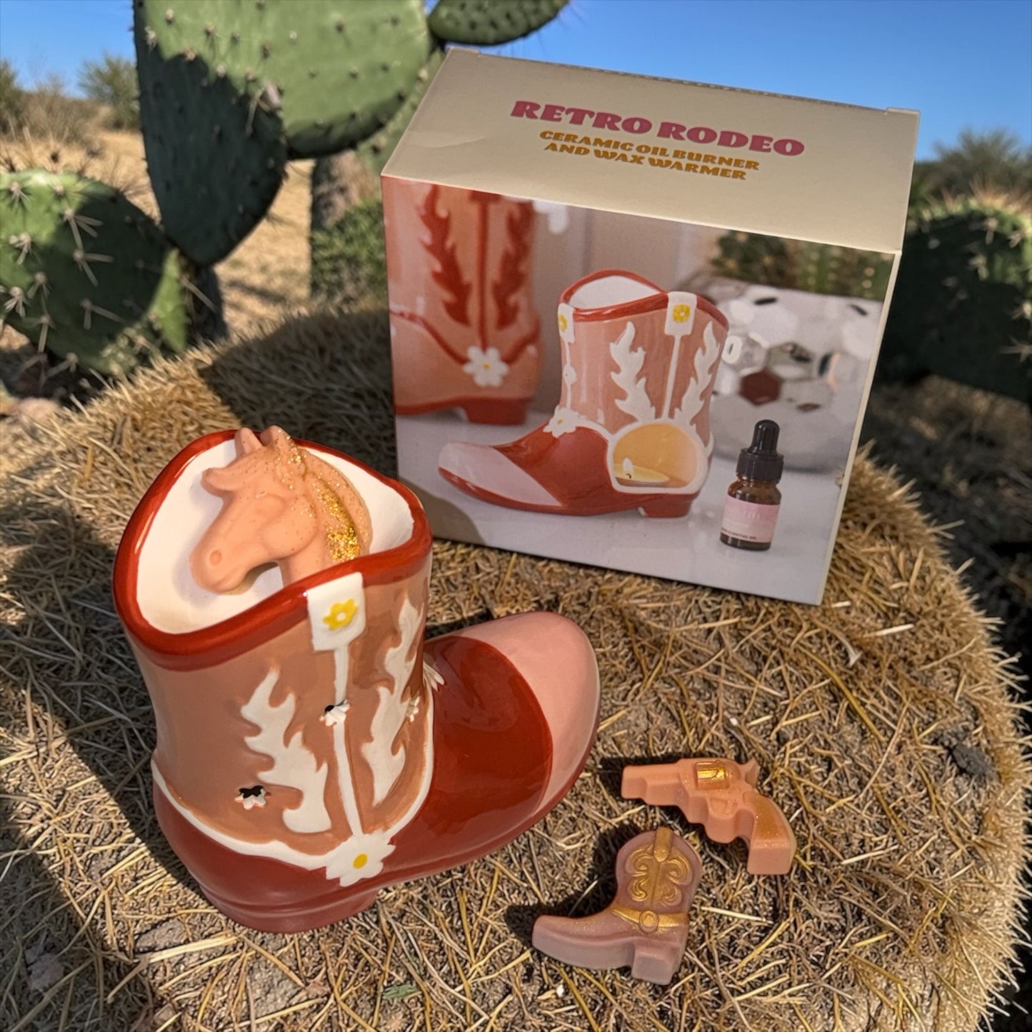 Cowgirl Heat Set
Waxbrander Laars met Amber & Fireside Waxmelts