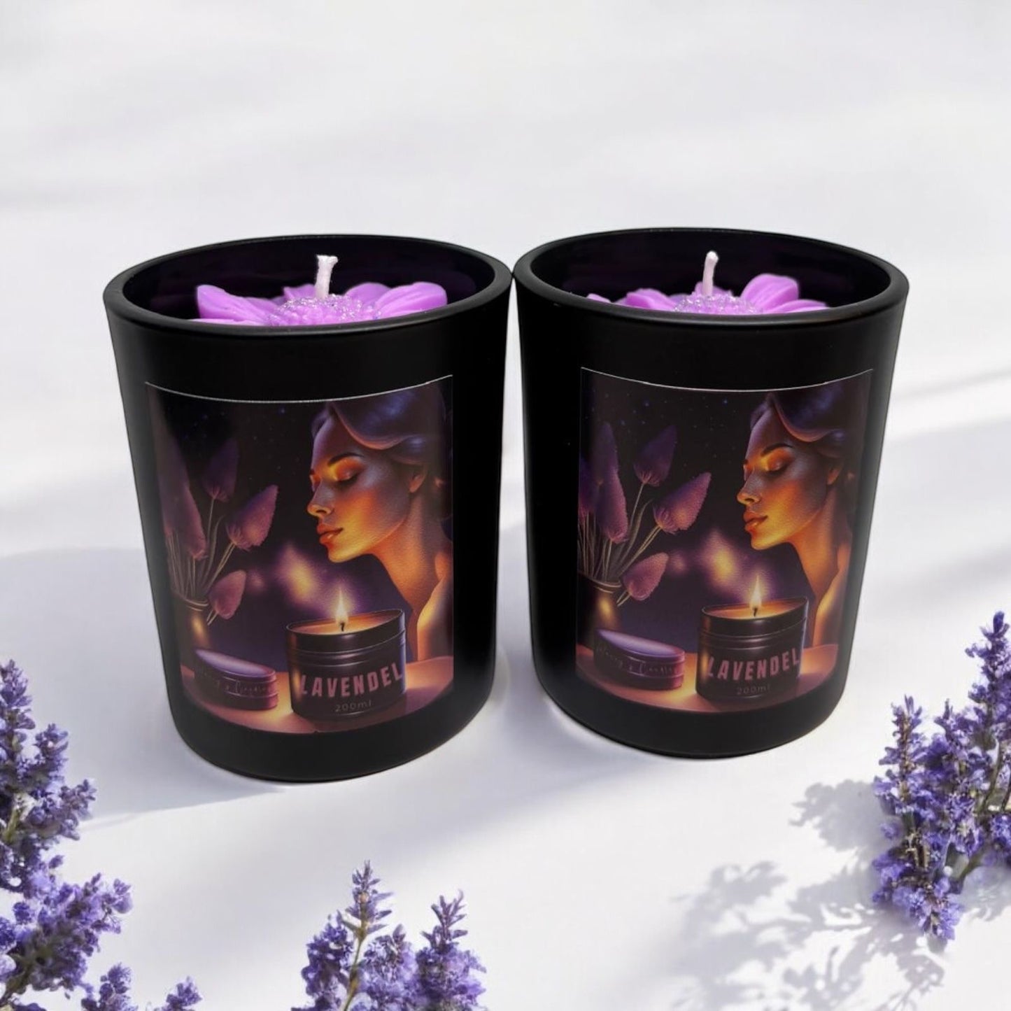 luxe lavendel handgemaakt soja was geurkaars duurzaam moederdag valentijn kado