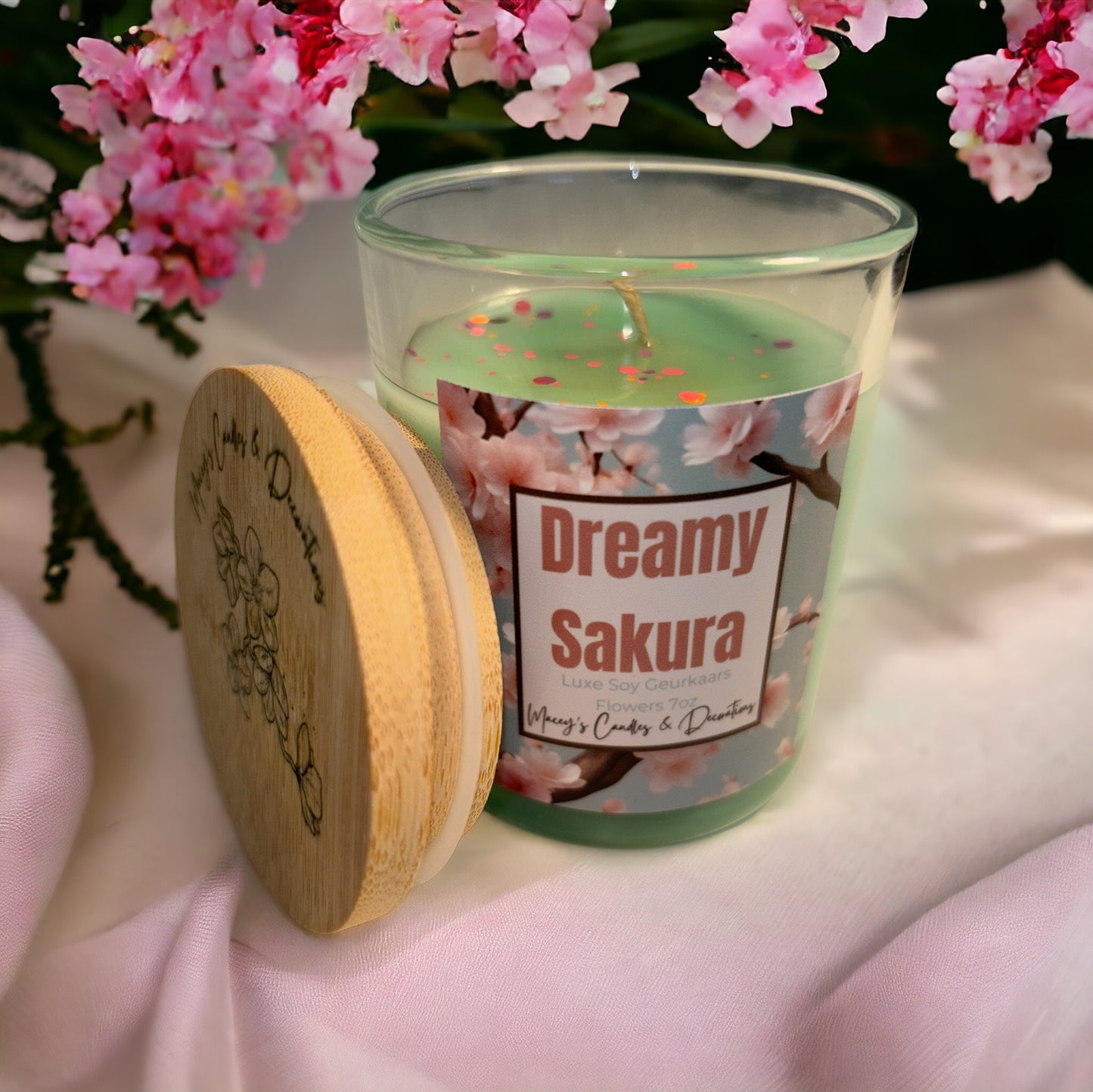 Luxe Geurkaars Dreamy Sakura 7oz (jadoer)