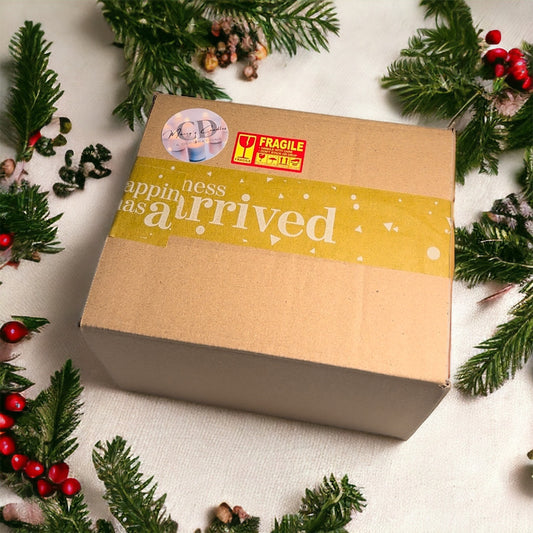 Kerst Mysterie box (kaarsen en waxmelts)