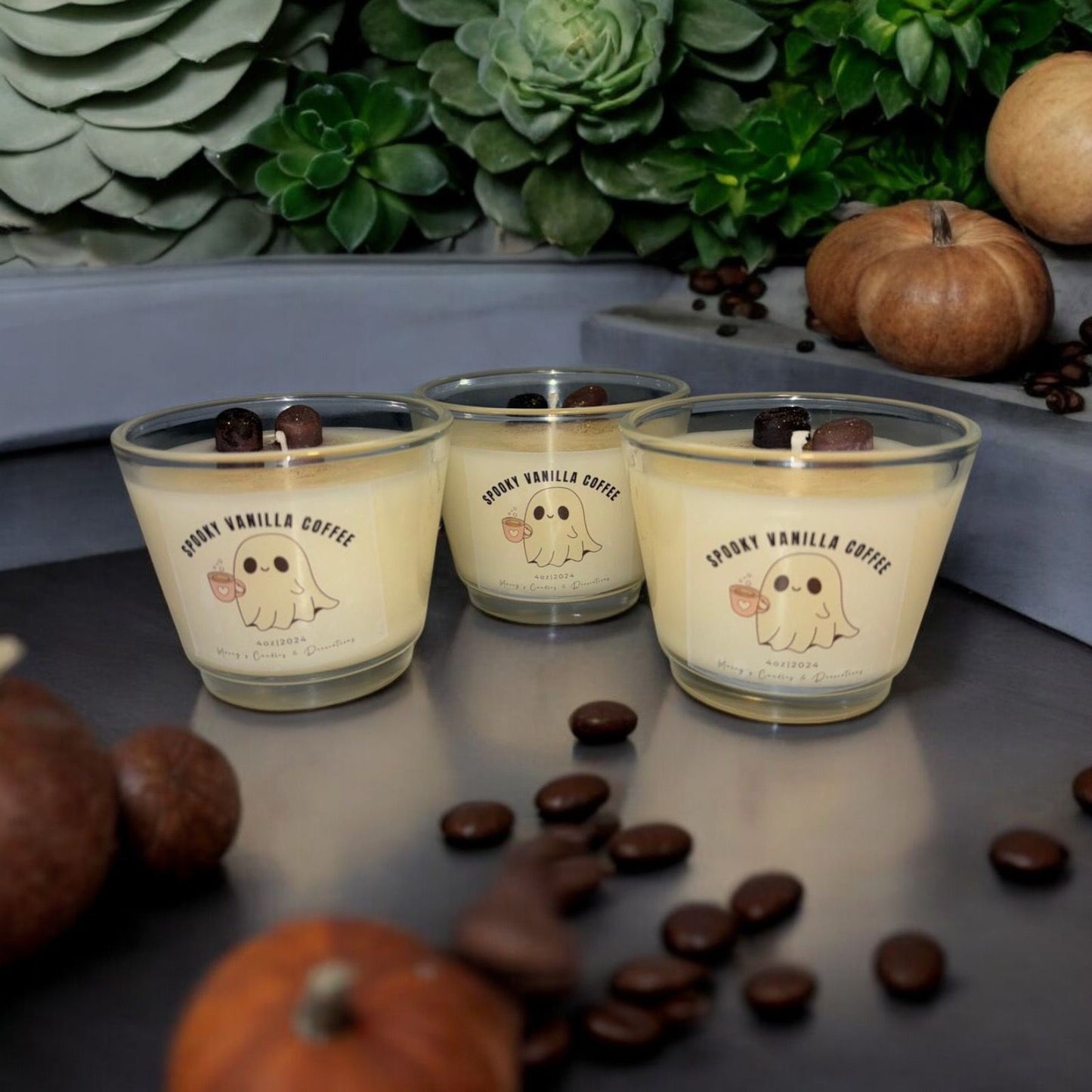 Spooky Vanilla Coffee Geurkaarsje 4oz