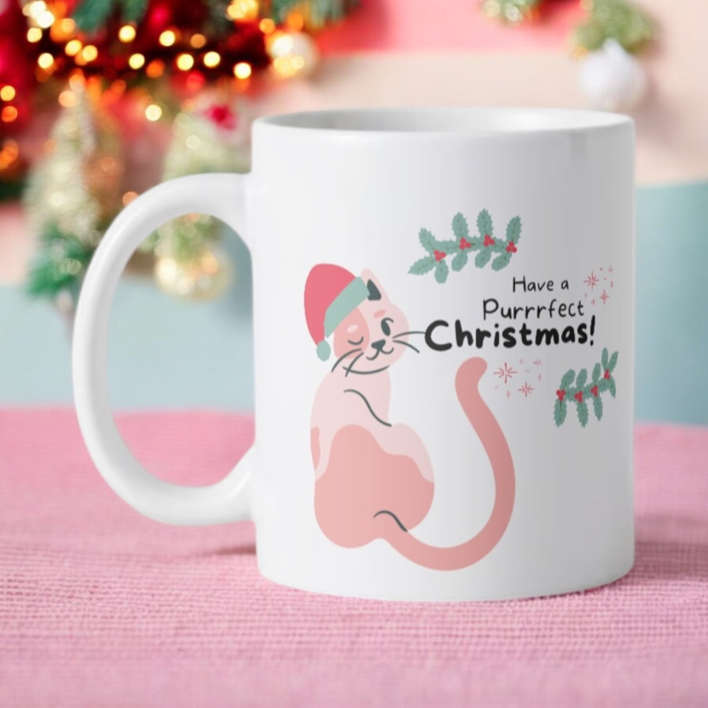 Have a purrrrfect Christmas Beker 350ml