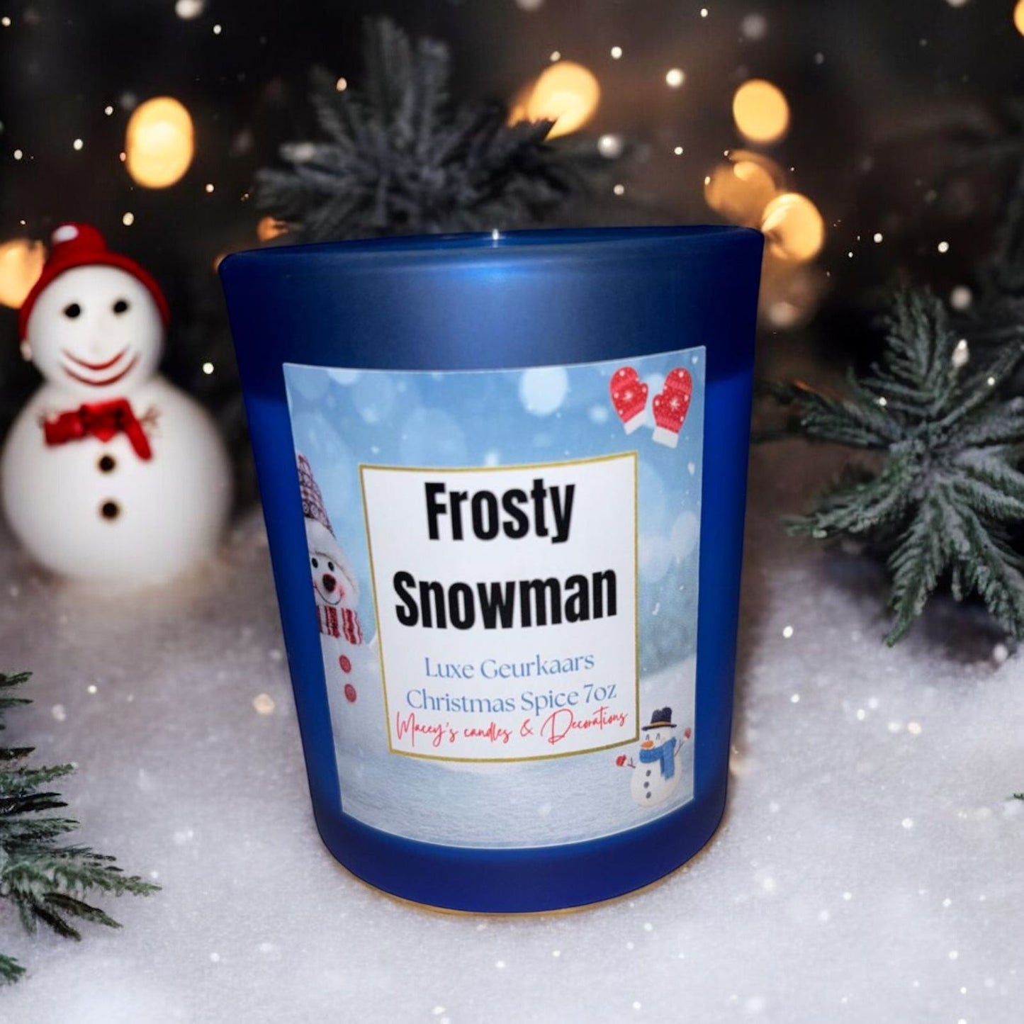 Frosty Snowman Luxe Geurkaars 7oz