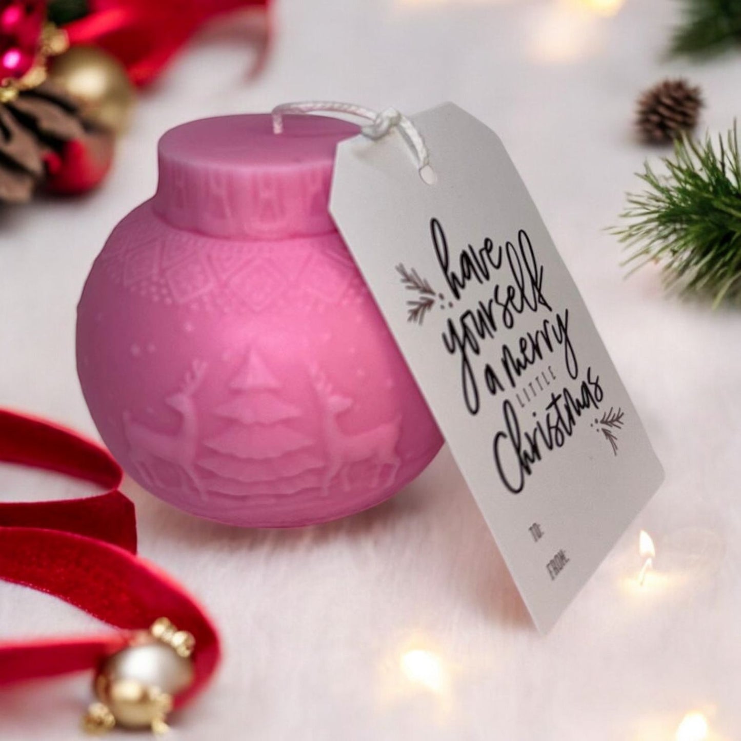 Kerstbal Kaars (sojawas) 200g