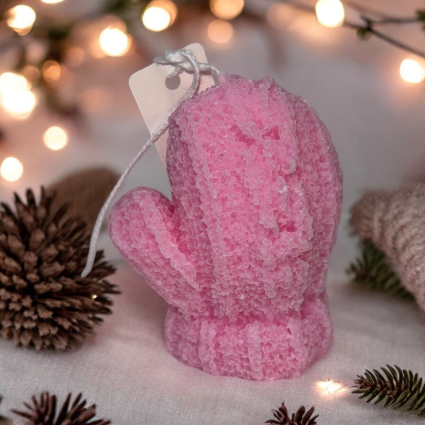 Kerst Kaarsjes (kerstboom, wantje,sneeuwvlok)