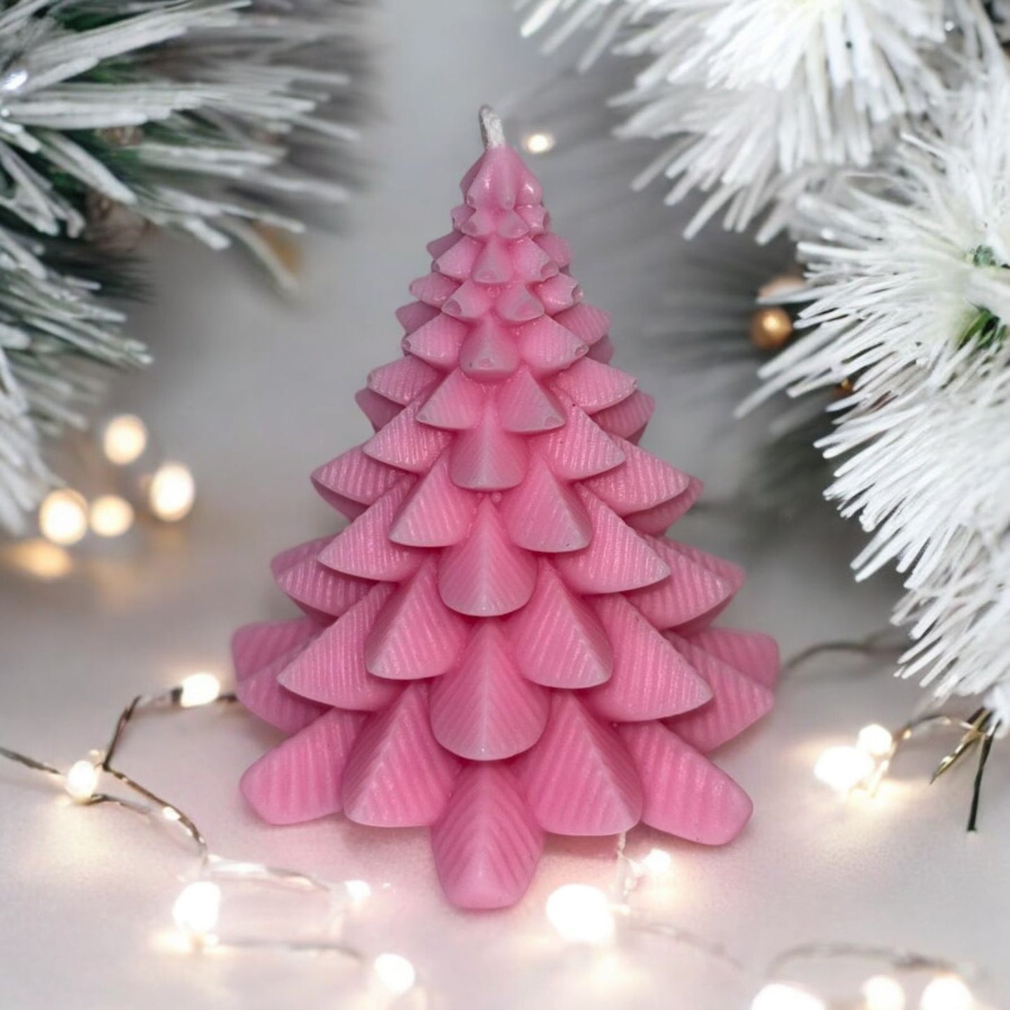 Kerst Kaarsjes (kerstboom, wantje,sneeuwvlok)
