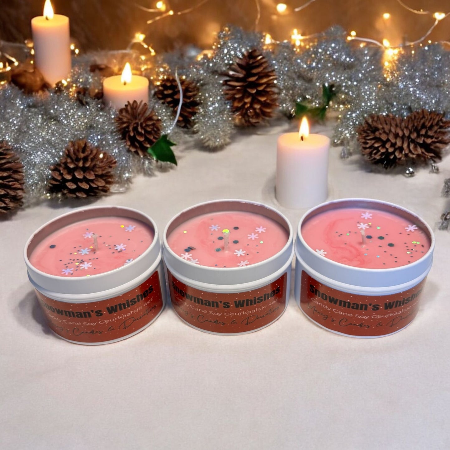 Snowman’s Whishes Geschenkset 2-pack Geurkaarsjes 4oz