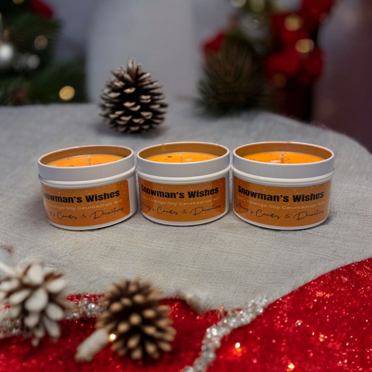 Snowman’s Whishes Geschenkset 2-pack Geurkaarsjes 4oz