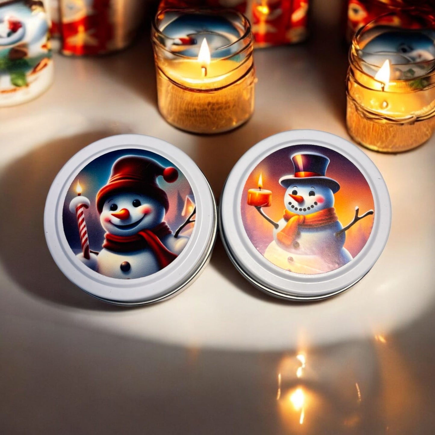 Snowman’s Whishes Geschenkset 2-pack Geurkaarsjes 4oz