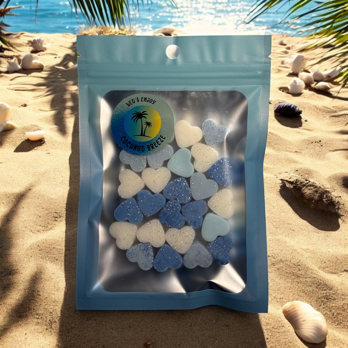 Kokosnoot Mini Hartjes Waxmelts 25 stuks