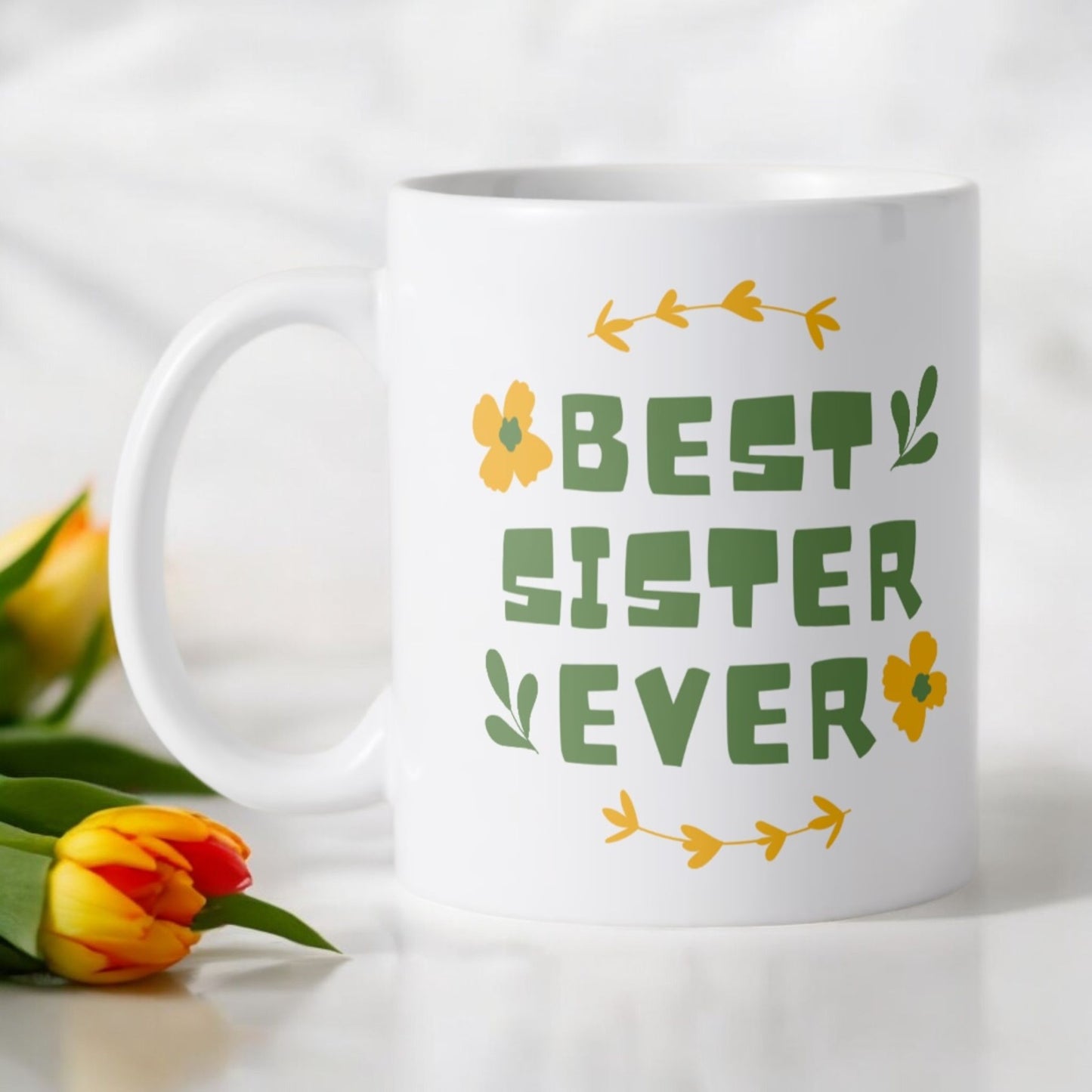 Best Sister Ever Mok/Beker 350ml