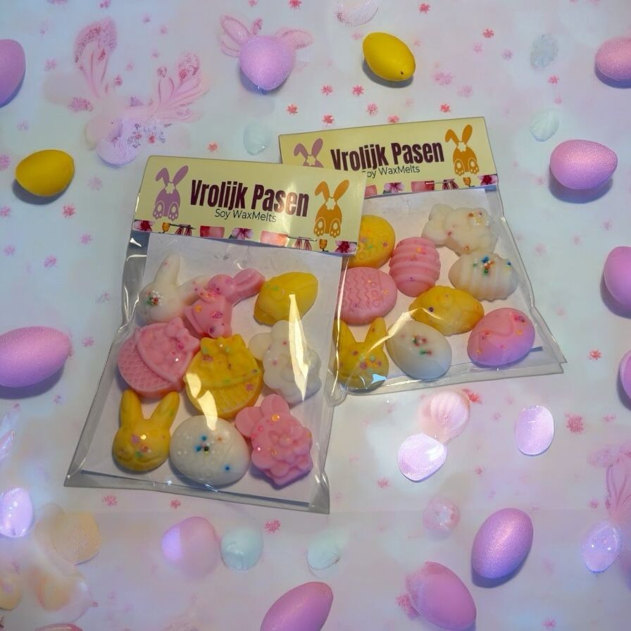 Suikerkoekje, aardbei en banaan Pasen geur waxmelts gemaakt van 100% sojawas