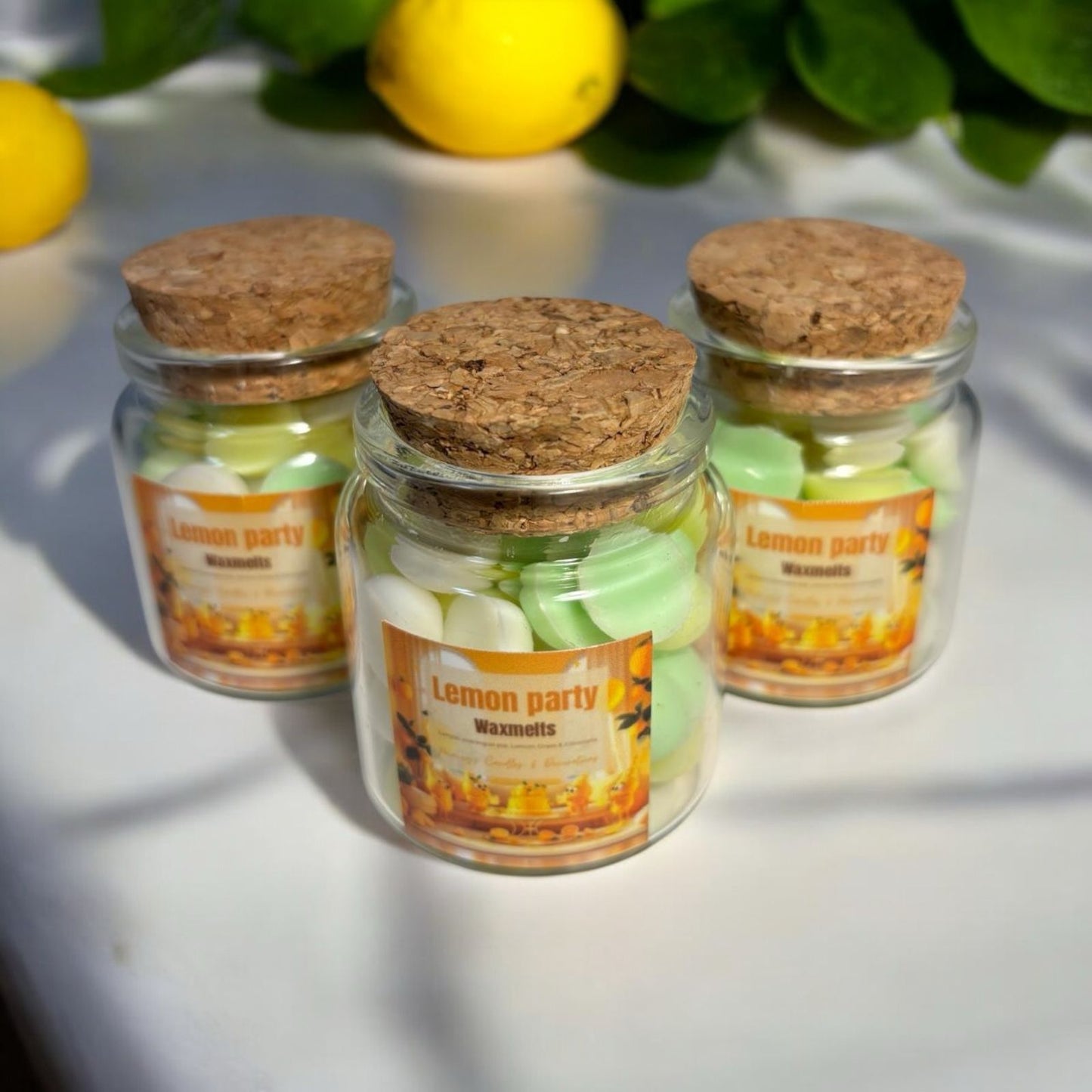 Lemon Party Waxmelts (Lemongrass, citronella, lemon meringue pie)