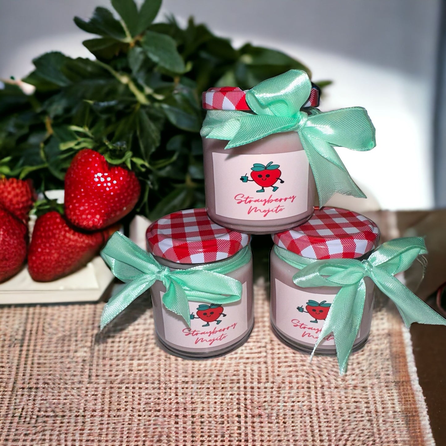 Strawberry Mojito Kaarsje