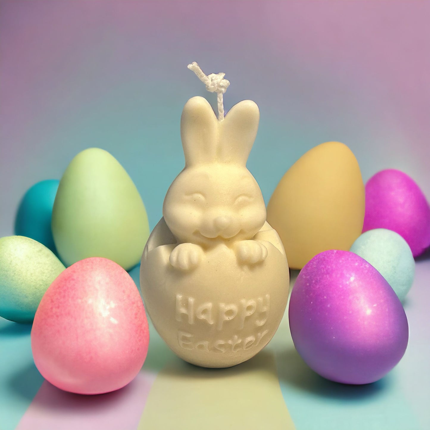 Happy easter Konijn kaars