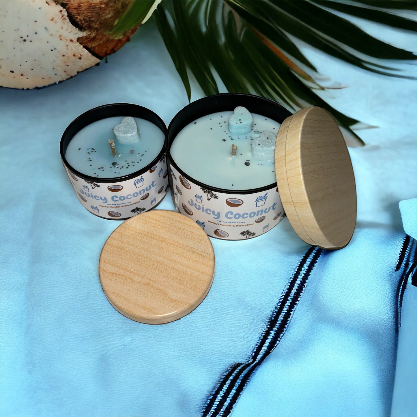 Juicy Coconut (kokosnoot) Geurkaars 115g & 225g variant