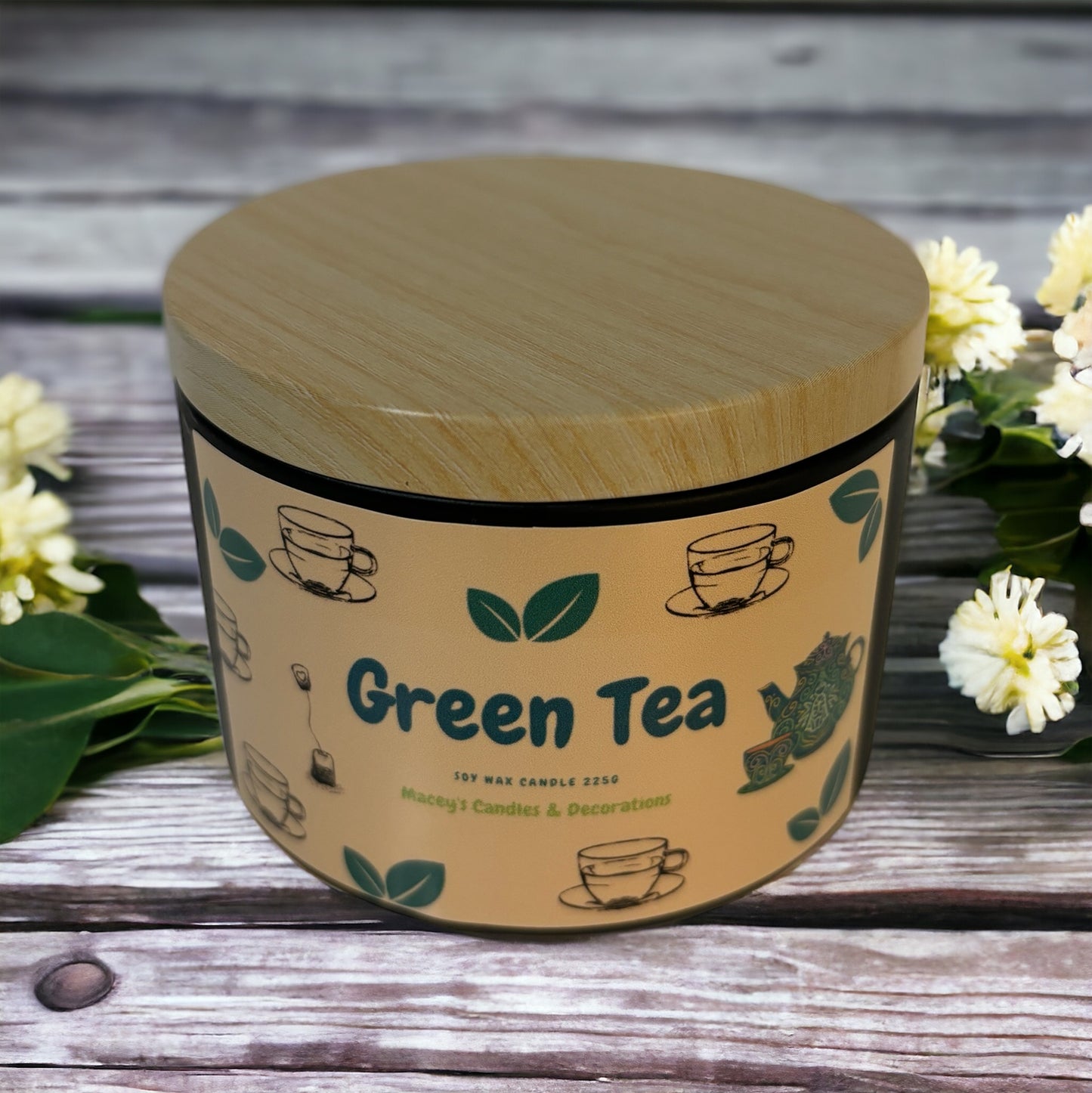 Green Tea Geurkaars 225g