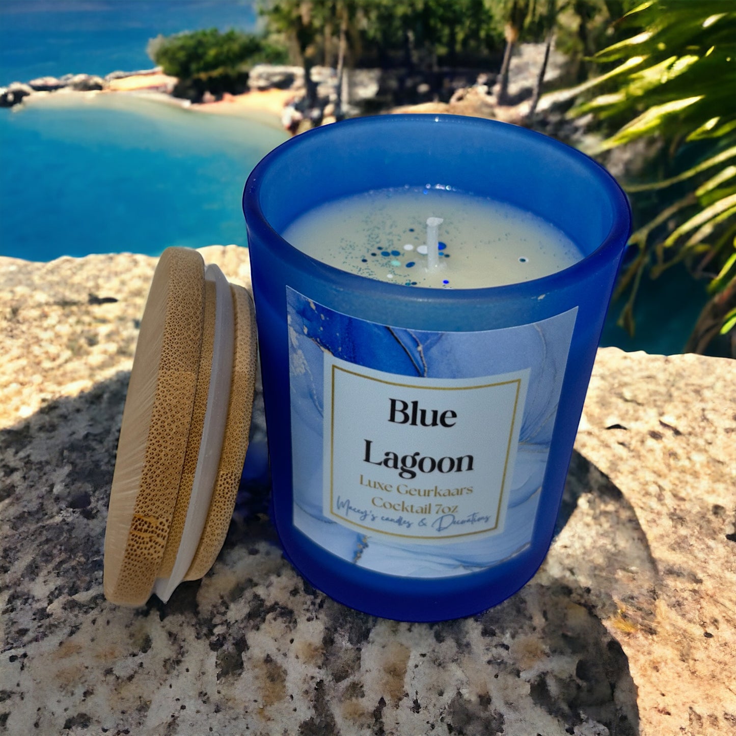 Luxe Geurkaars “Blue Lagoon” Cocktail 7oz