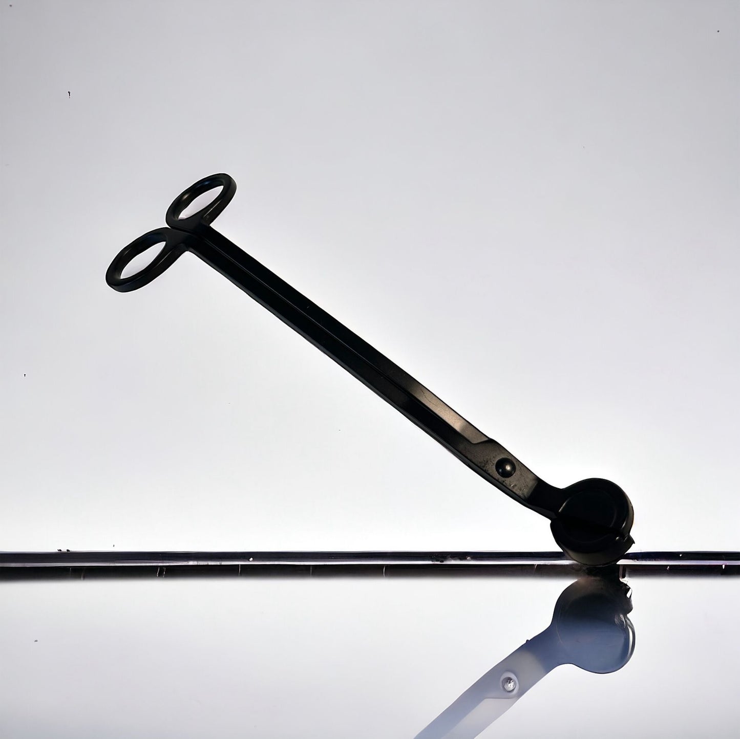 Wicktrimmer RVS zwart, Lontenknipper voor kaarsen