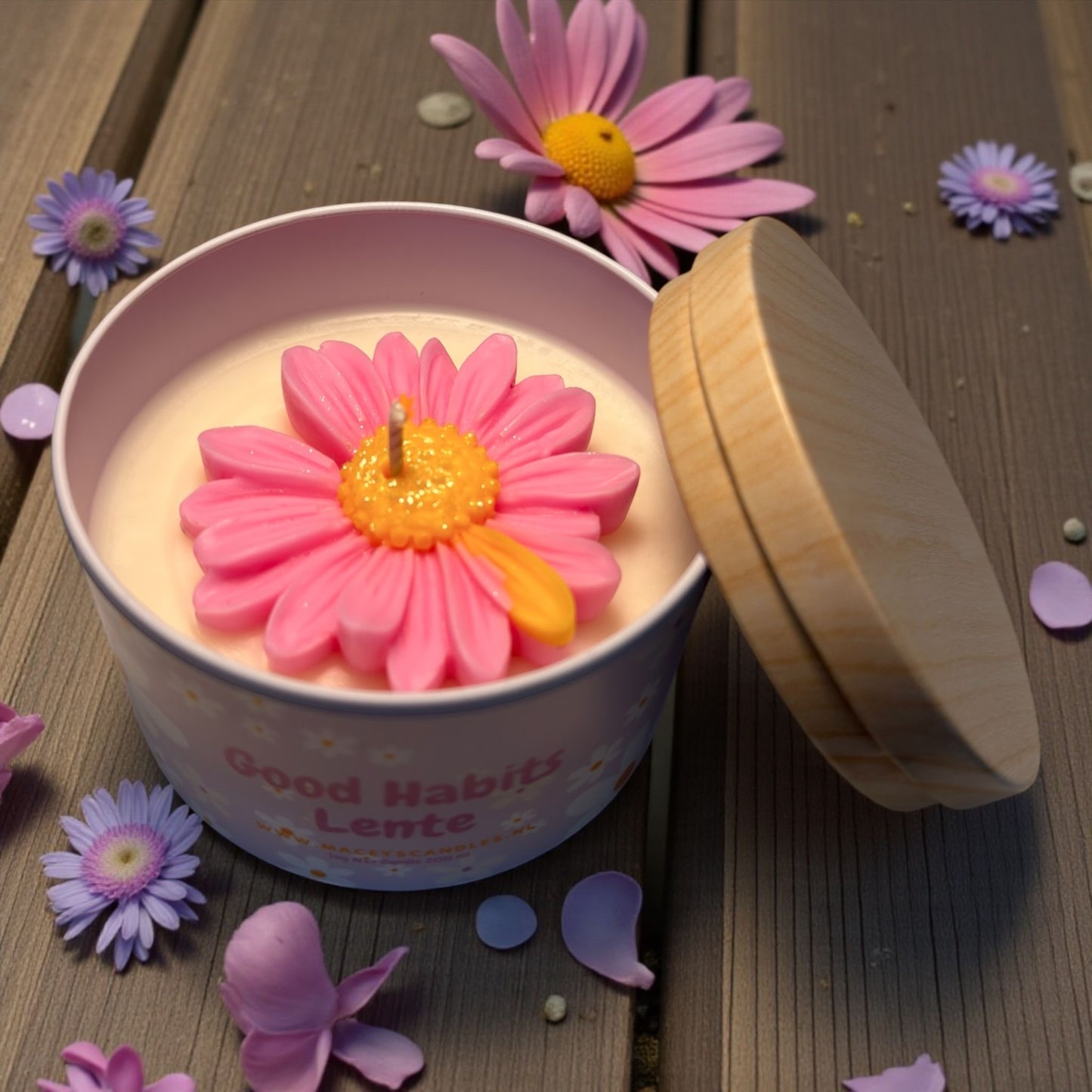 Lente Vibes Kaars 225g (Bloemen geur)