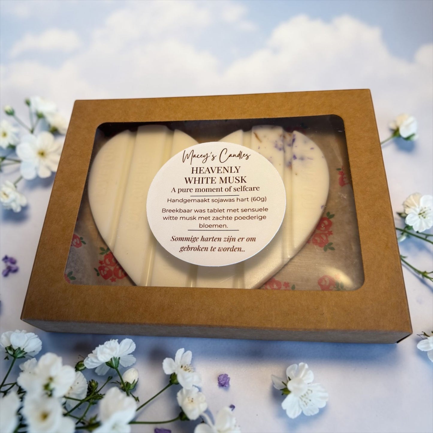 Breek-Mijn-Hart Waxmelt — Heavenly White Musk (60g)