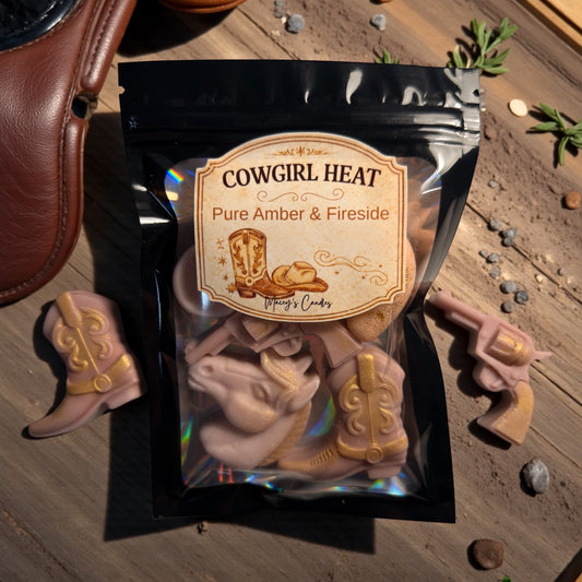 Cowgirl Heat Waxmelts
Pure Amber & Fireside
