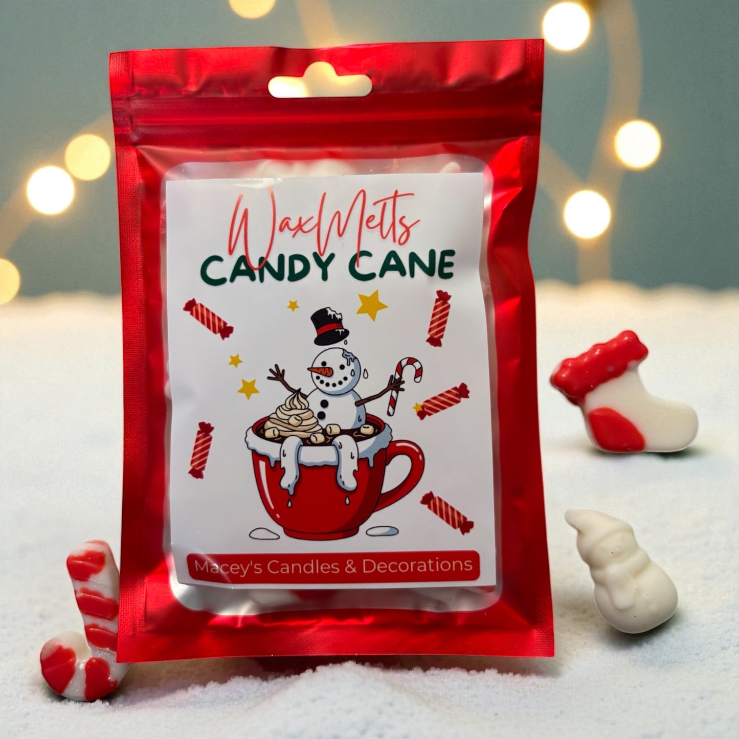 Candy Cane handgemaakte soja WaxMelts