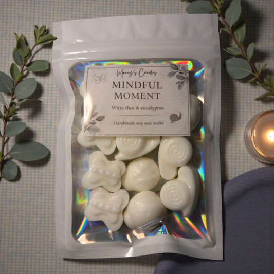 Mindful Moment Soja Melts
Witte Thee & Eucalyptus