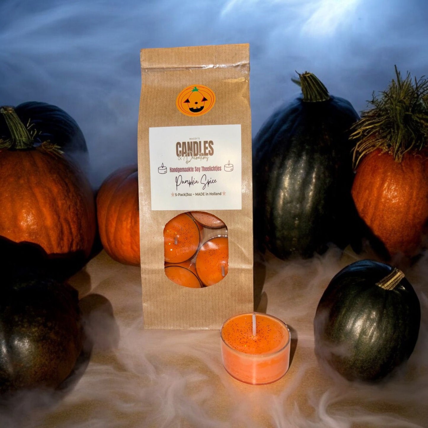 Theelichtje Pumpkin Spice 5-Pack