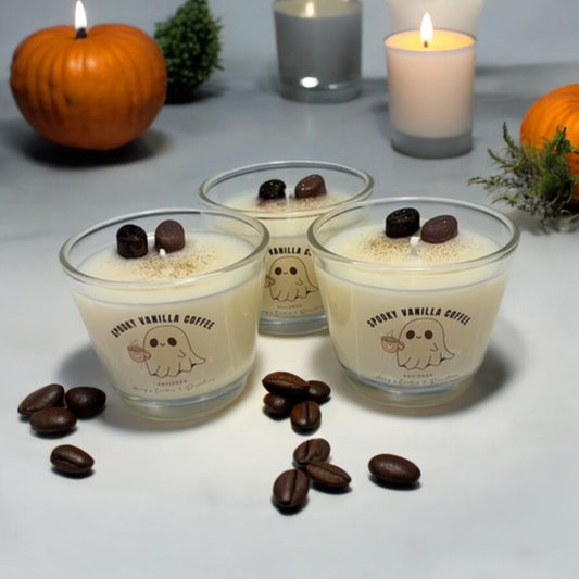 Spooky Vanilla Coffee Geurkaarsje 4oz