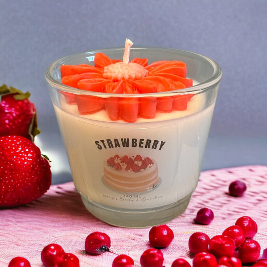 Bloemen Geurkaars Strawberry Cheesecake 140ml