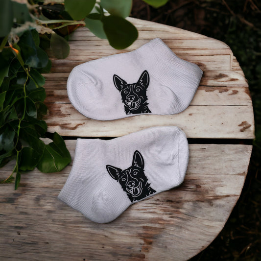 Cute dog Socks, Size 23-26