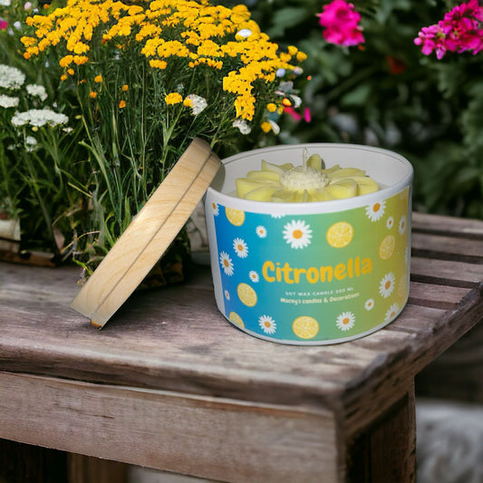 Citronella Daisy Kaars 225g