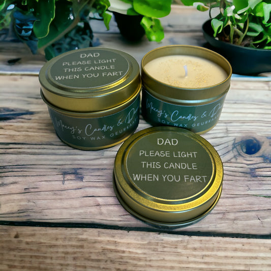 Dad, please light this candle when you fart 4oz|115g Vanille