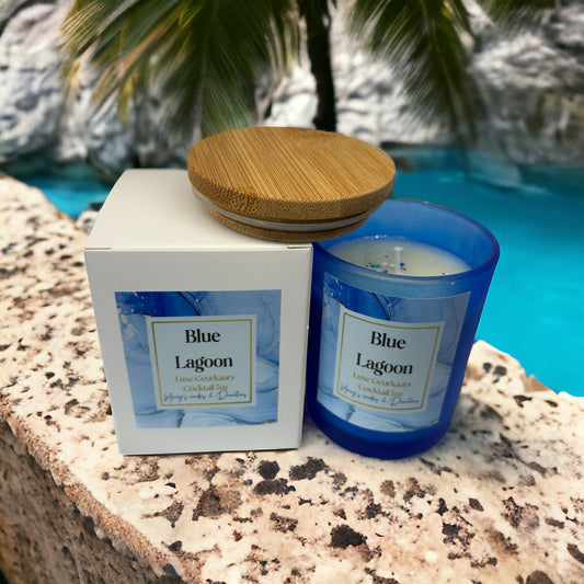 Luxe Geurkaars “Blue Lagoon” Cocktail 7oz