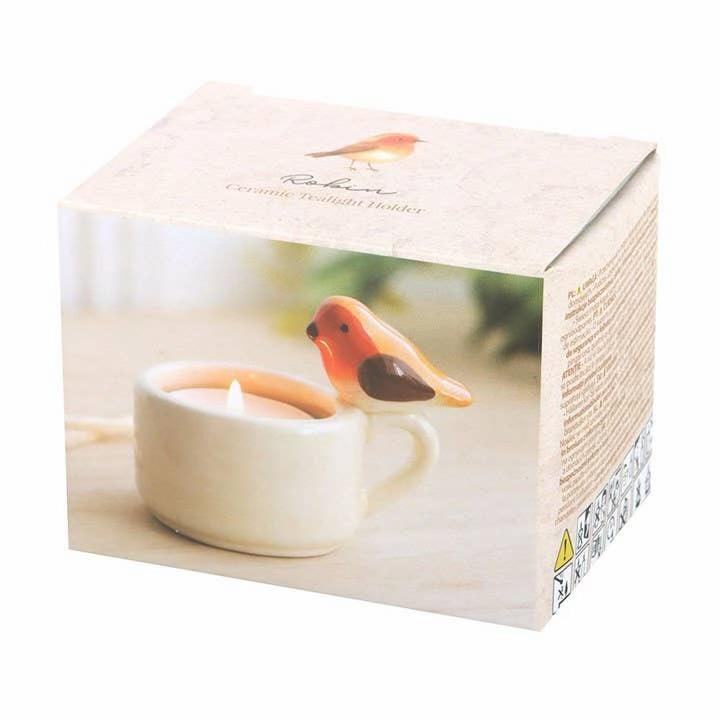 Robin Teacup Theelichthouder